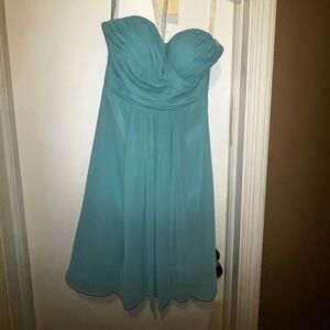 Blue bridesmaid dress